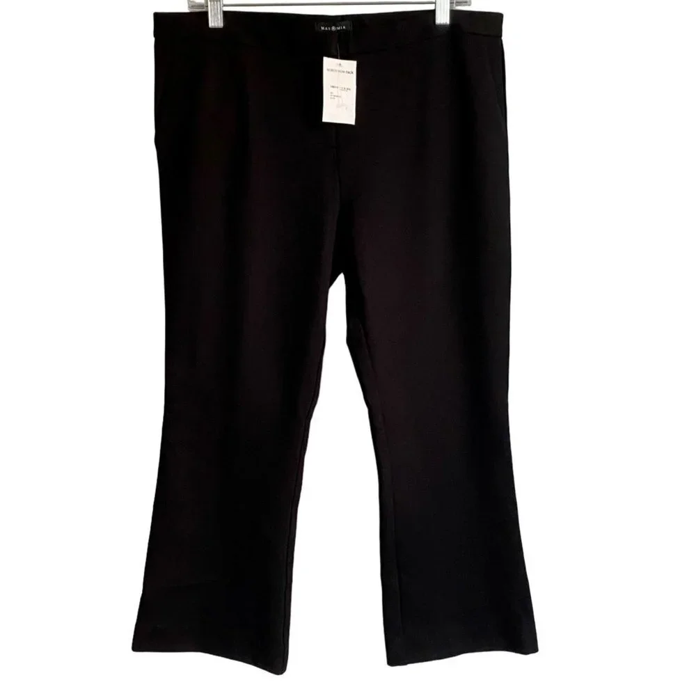 Max & Mia Black Dress Capri Pants Medium New